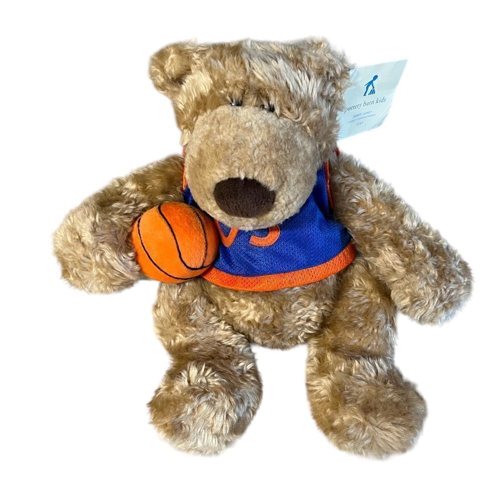 Pottery barn kids plush sports bear
